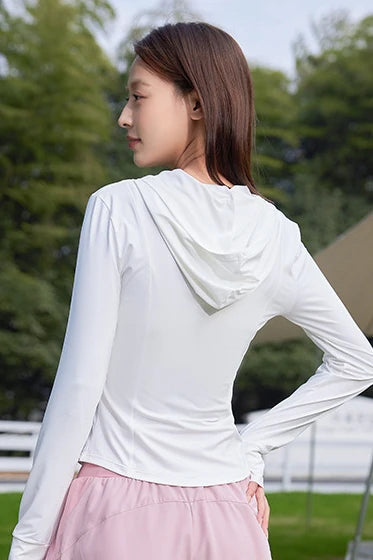 Women’s UPF 50+ Slim Fit Yoga Jacket – Cooling, Lightweight, Sun-Protective
