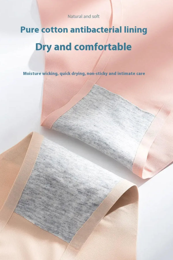 Seamless Ice Silk Cooling Underwear – High-Stretch & Antibacterial Panties for Ultimate Comfort