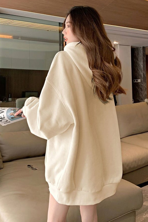 Women's Embroidered Zip-Up Sweater