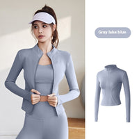 Slim Fit Zip-Up Yoga Jacket – Lightweight, Breathable, and Stylish Activewear
