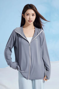 Women’s Plus-Size UV Protection Sun Coat – Loose Fit & Breathable Lightweight Layer