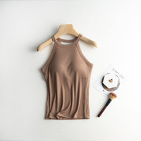 Back-Shaping Padded Spaghetti Strap Camisole – Sculpting Support & Seamless Comfort