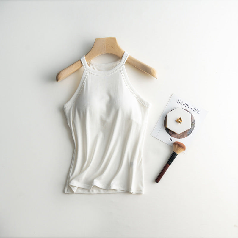 Back-Shaping Padded Spaghetti Strap Camisole – Sculpting Support & Seamless Comfort