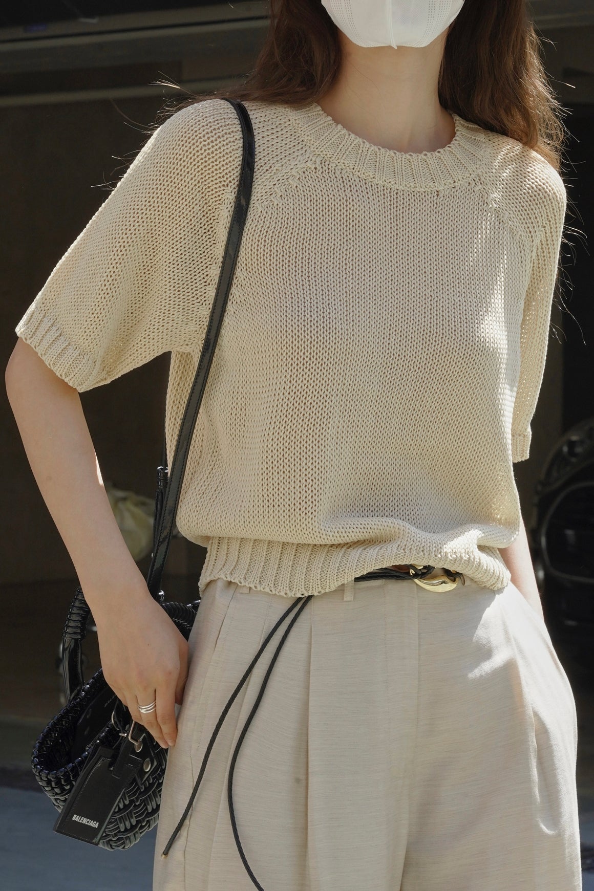 Round Collar Knit Top