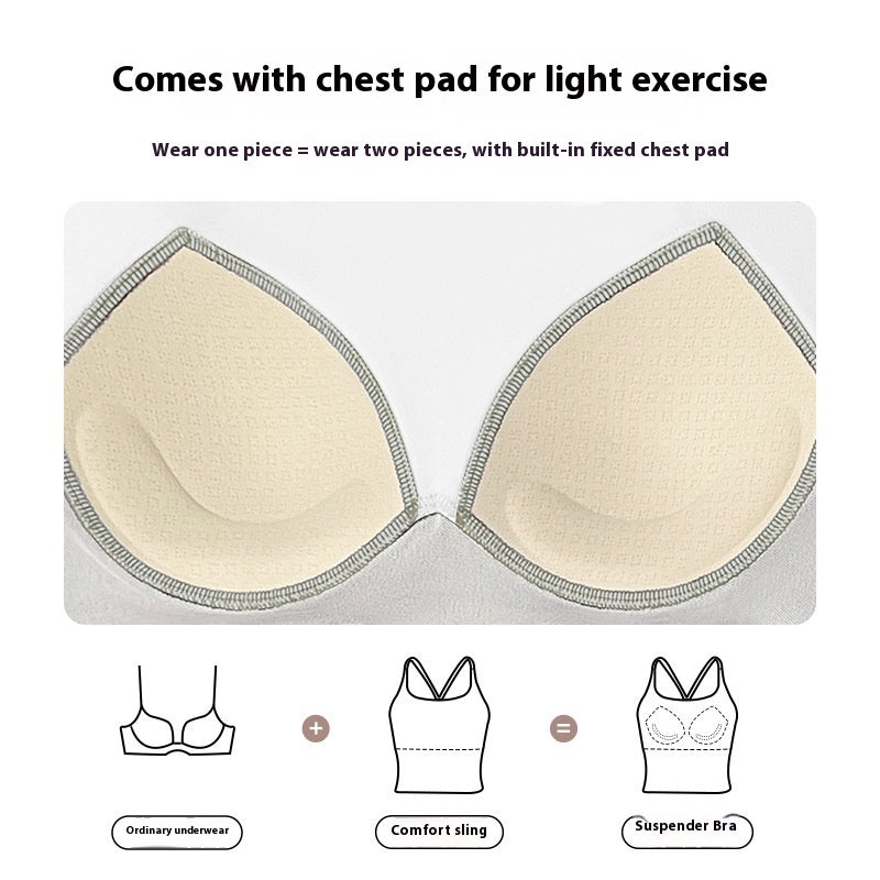 Padded Camisole Yoga Tank Top – Built-In Support for Active Comfort