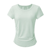 Quick-Dry Yoga Top with Breathable Back Panel – Lightweight & Stylish Activewear