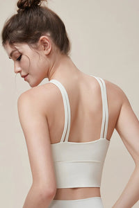 Women’s Double-Strap Sports Tank – Breathable, Stretchy & Supportive