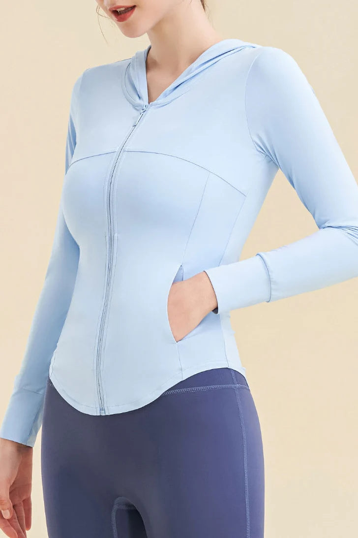 Women’s UPF 50+ Slim Fit Lightweight Sun Protection Jacket – Breathable Summer UV Shield