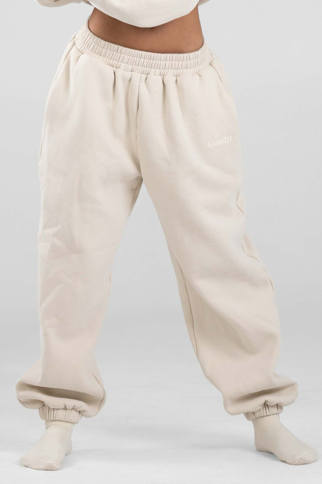 Embroidered Sweatpants – Cozy Fall Lounge Suit