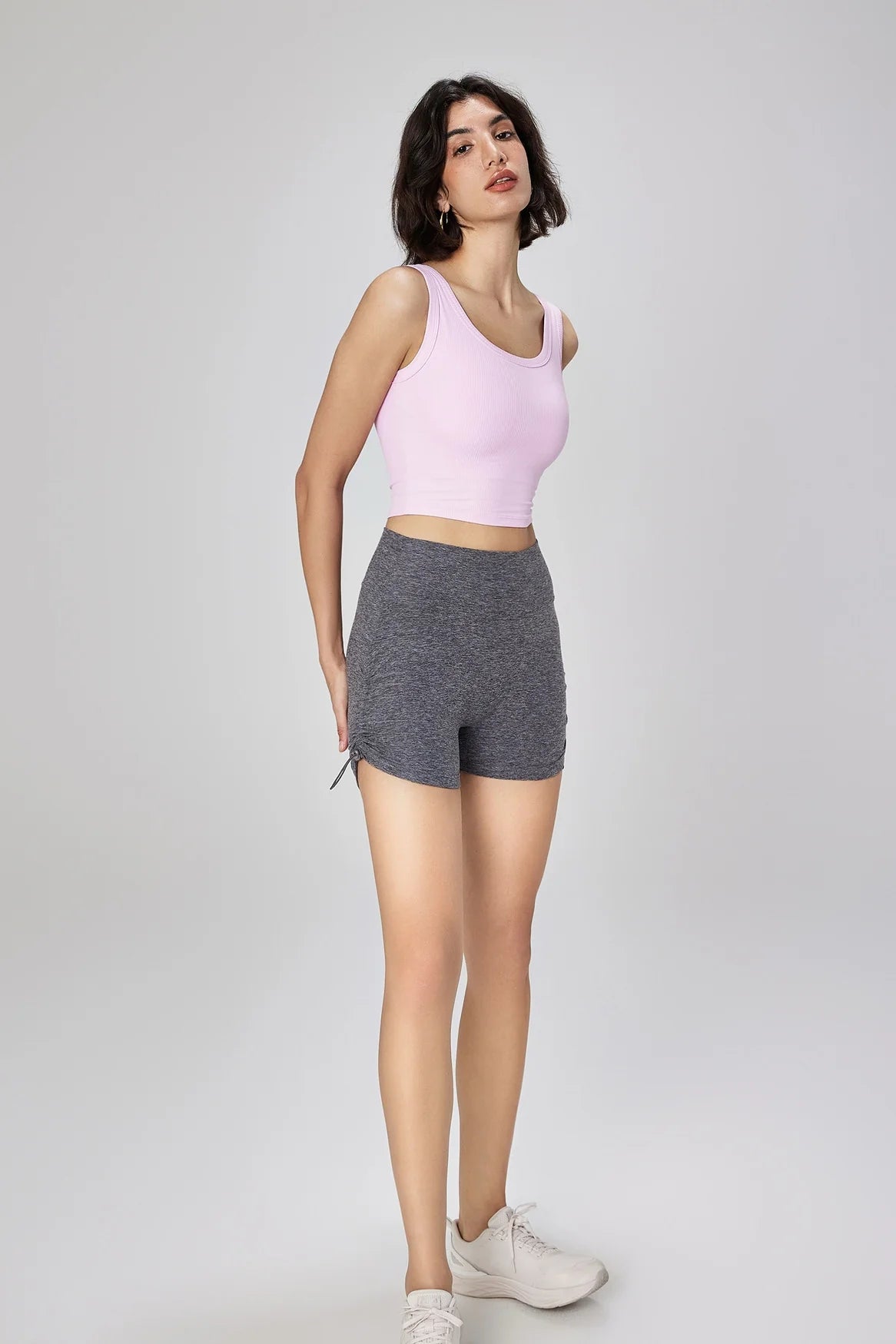 Women’s High-Waist Hip Lift Yoga Shorts – Breathable Nylon, Sculpting & Summer Ready