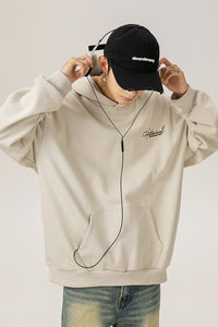 Retro Heavyweight Hoodie – Embroidered Lettering