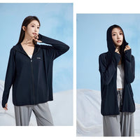 Women’s Plus-Size UV Protection Sun Coat – Loose Fit & Breathable Lightweight Layer