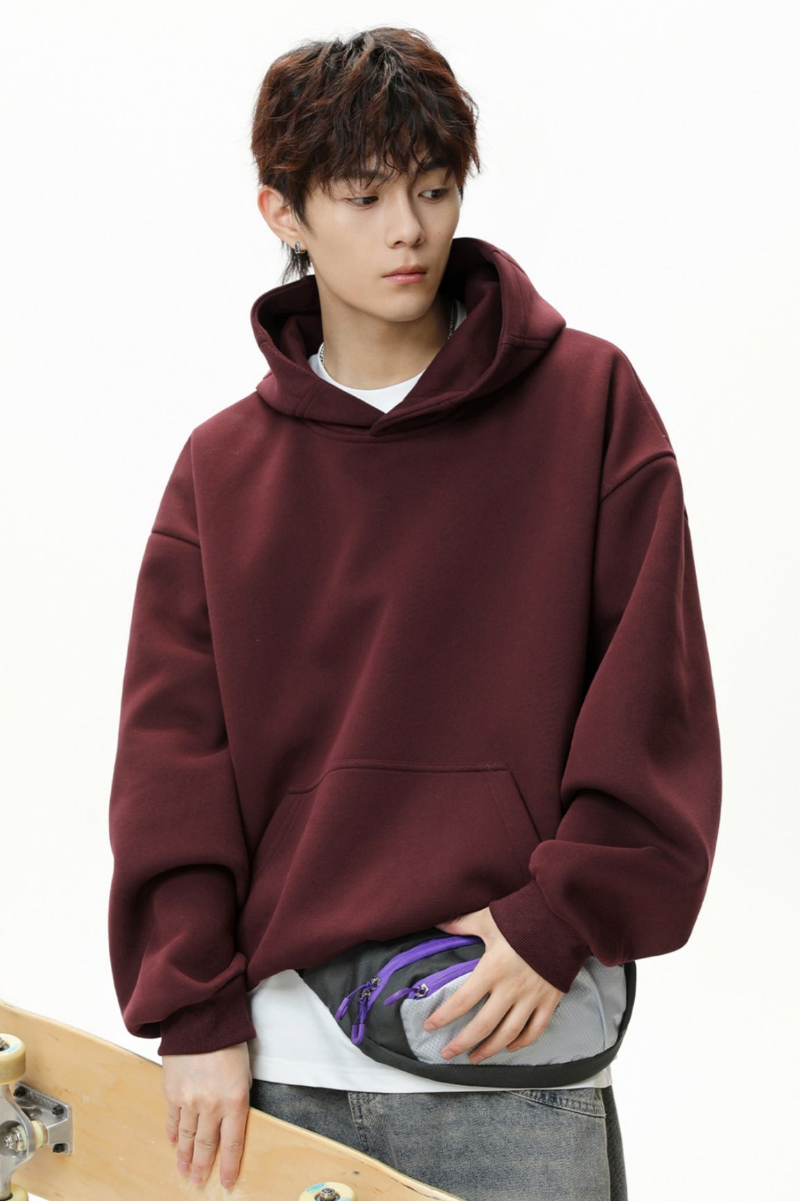 Men’s Casual Basic Pullover Hoodie – Everyday Cotton Blend Hoodie