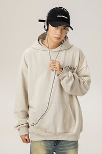 Retro Heavyweight Hoodie – Embroidered Lettering