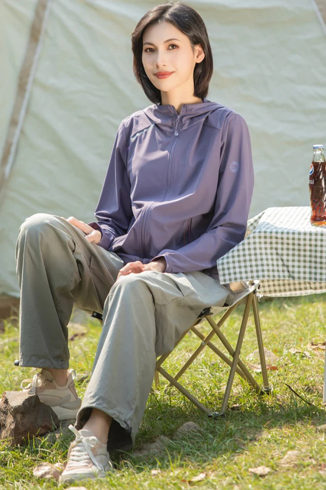 Women’s Ice Silk UV Protection Jacket – Lightweight, Stretchy, Sun-Proof Outer Layer