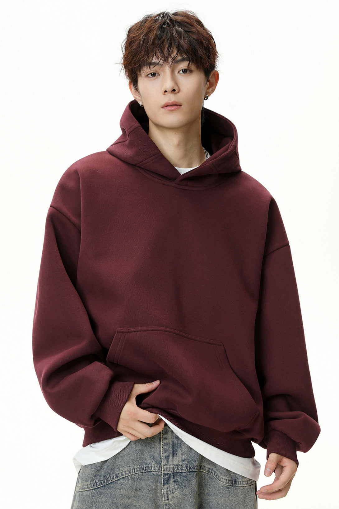 Men’s Casual Basic Pullover Hoodie – Everyday Cotton Blend Hoodie