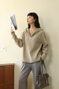 Women’s Heavyweight Oversized Hoodie – Thick & Cozy Pullover