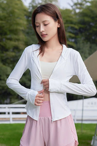 Women’s UPF 50+ Slim Fit Yoga Jacket – Cooling, Lightweight, Sun-Protective