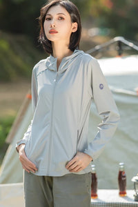 Women’s Ice Silk UV Protection Jacket – Lightweight, Stretchy, Sun-Proof Outer Layer