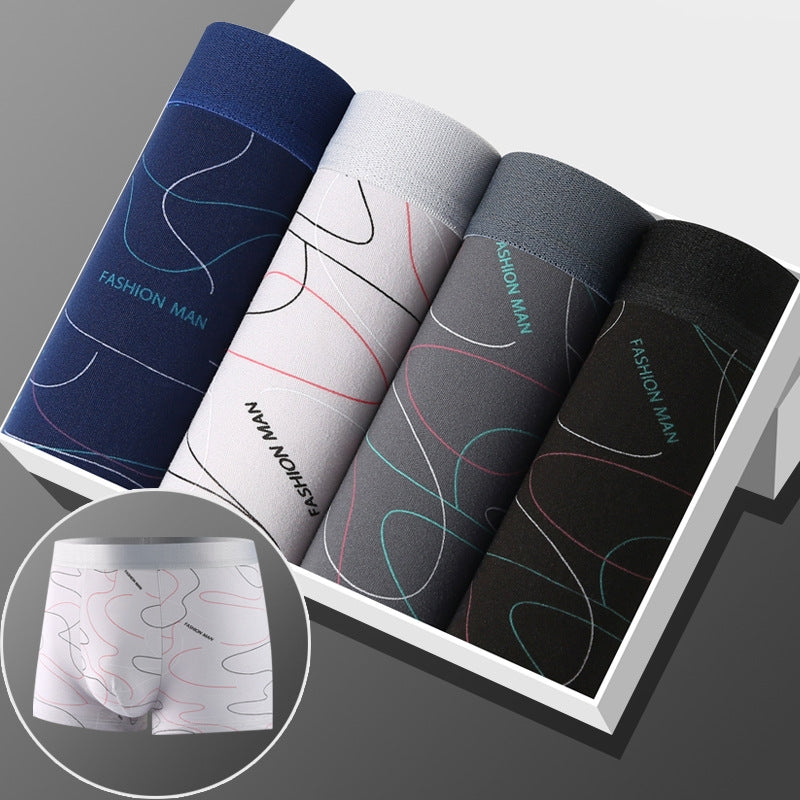 Men’s Mid-Rise Boxers Briefs - 4 Pack