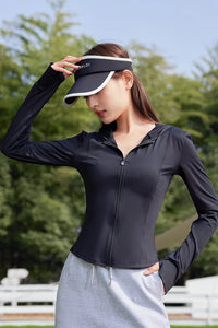 Women’s UPF 50+ Slim Fit Yoga Jacket – Cooling, Lightweight, Sun-Protective