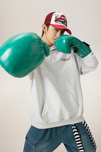 Retro Heavyweight Hoodie – Embroidered Lettering