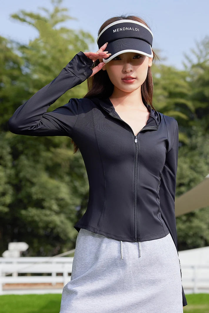 Women’s UPF 50+ Slim Fit Yoga Jacket – Cooling, Lightweight, Sun-Protective