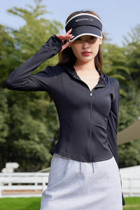 Women’s UPF 50+ Slim Fit Yoga Jacket – Cooling, Lightweight, Sun-Protective