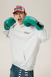 Retro Heavyweight Hoodie – Embroidered Lettering