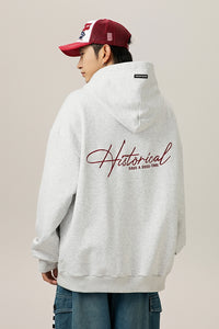 Retro Heavyweight Hoodie – Embroidered Lettering