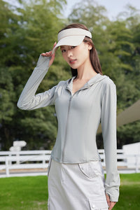 Women’s UPF 50+ Slim Fit Yoga Jacket – Cooling, Lightweight, Sun-Protective