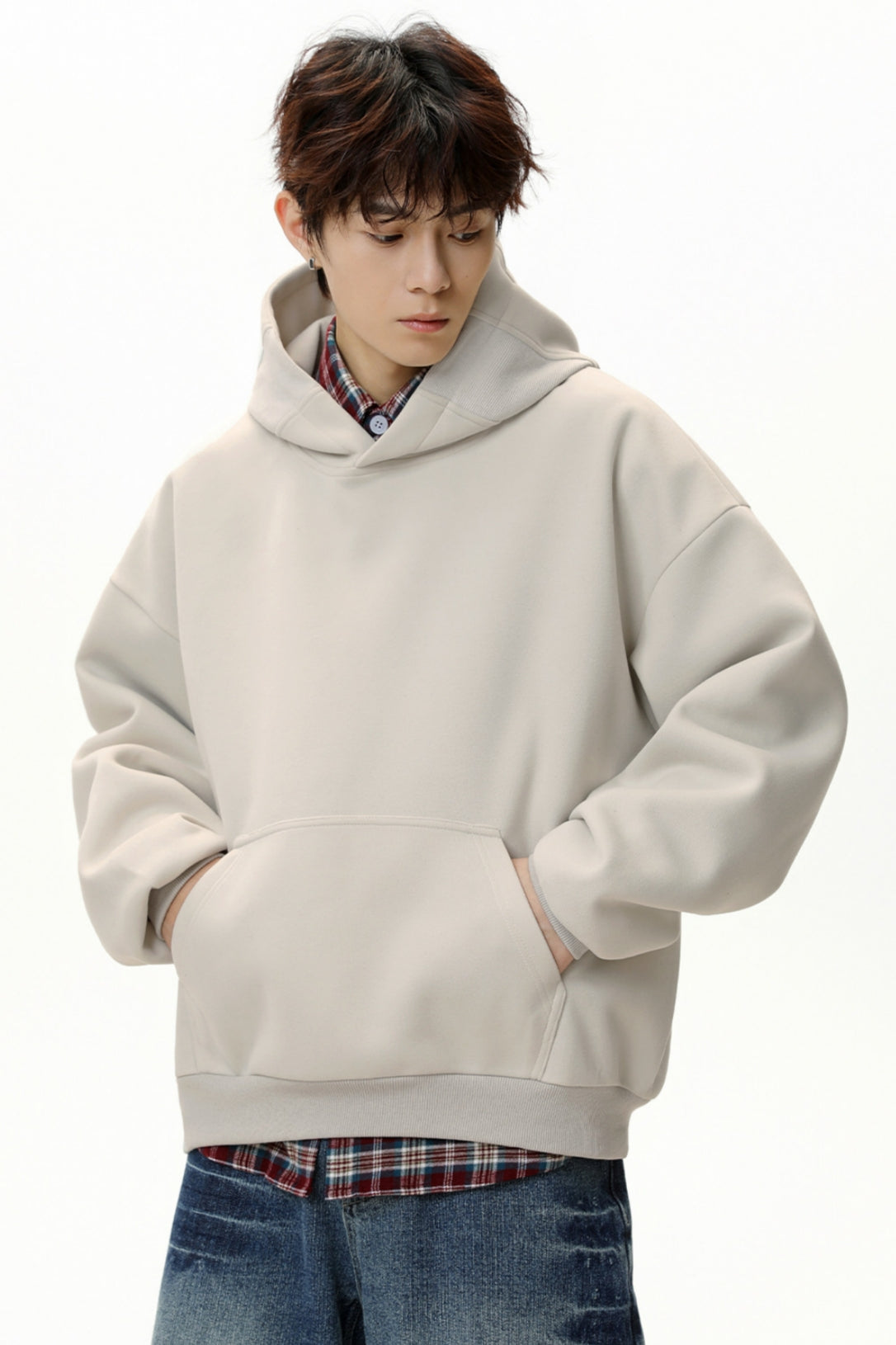 Men’s Casual Basic Pullover Hoodie – Everyday Cotton Blend Hoodie