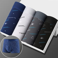 Men’s Mid-Rise Boxers Briefs - 4 Pack