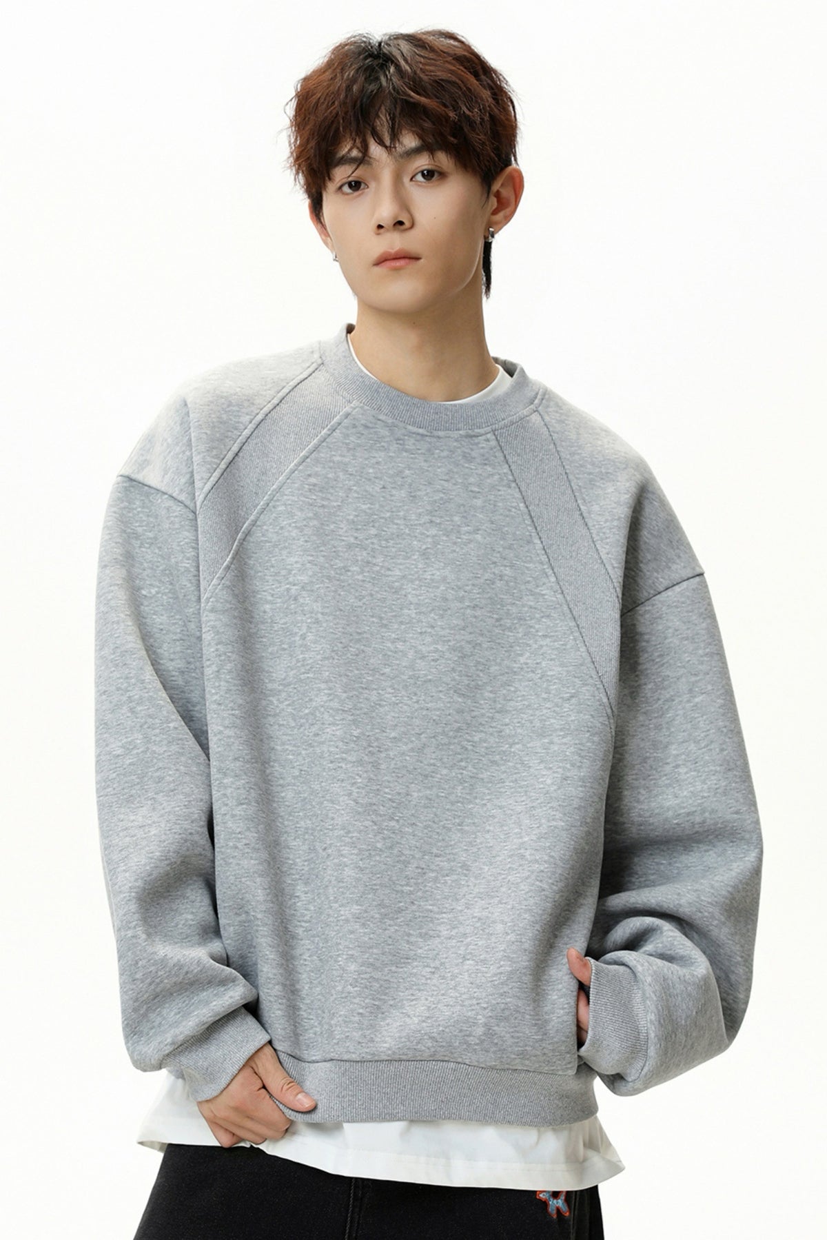 Men’s Heavyweight Crewneck Sweatshirt – Premium Space Cotton, Autumn/Winter