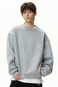 Men’s Heavyweight Crewneck Sweatshirt – Premium Space Cotton, Autumn/Winter