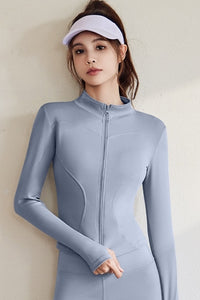 Slim Fit Zip-Up Yoga Jacket – Lightweight, Breathable, and Stylish Activewear