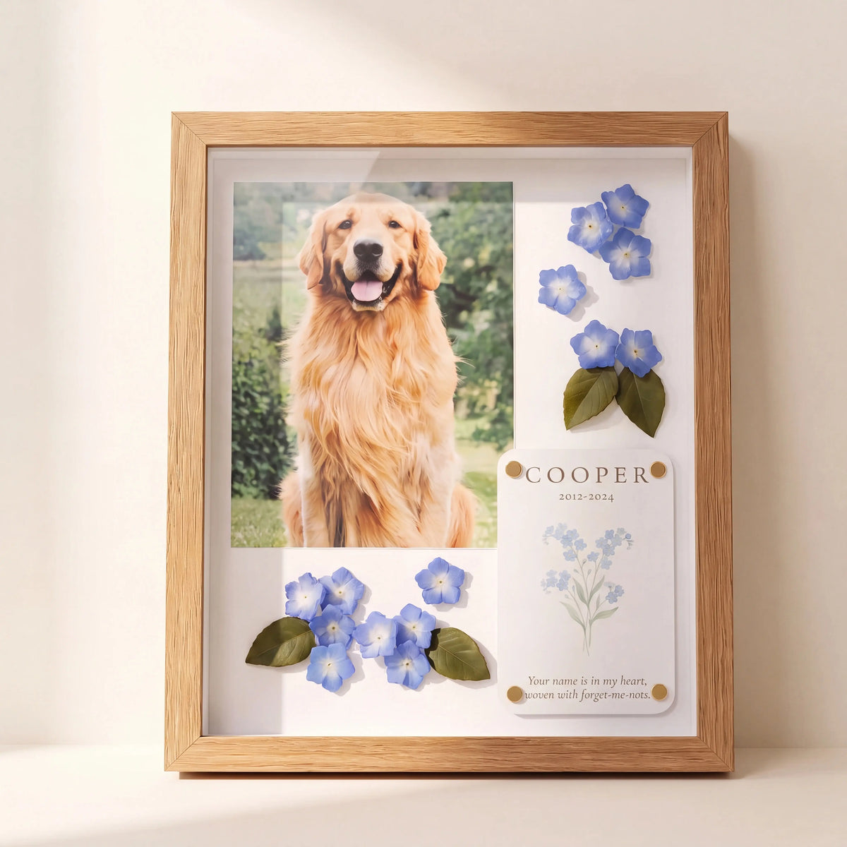 Forever in Bloom Pet Memorial Shadow Box