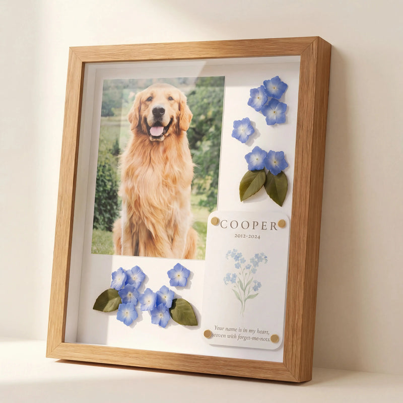 Forever in Bloom Pet Memorial Shadow Box