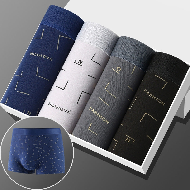 Men’s Mid-Rise Boxers Briefs - 4 Pack