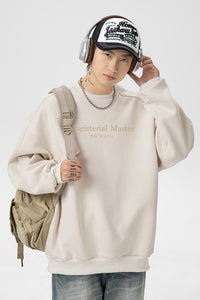 Men’s Split Stitching American Retro Crew Neck Sweatshirt – Vintage Fall & Winter Pullover
