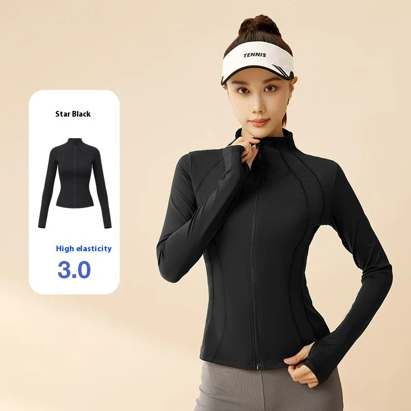 Women’s Slim Fit UV Protection Jacket – Stand Collar, Lightweight & Breathable Sun Shield