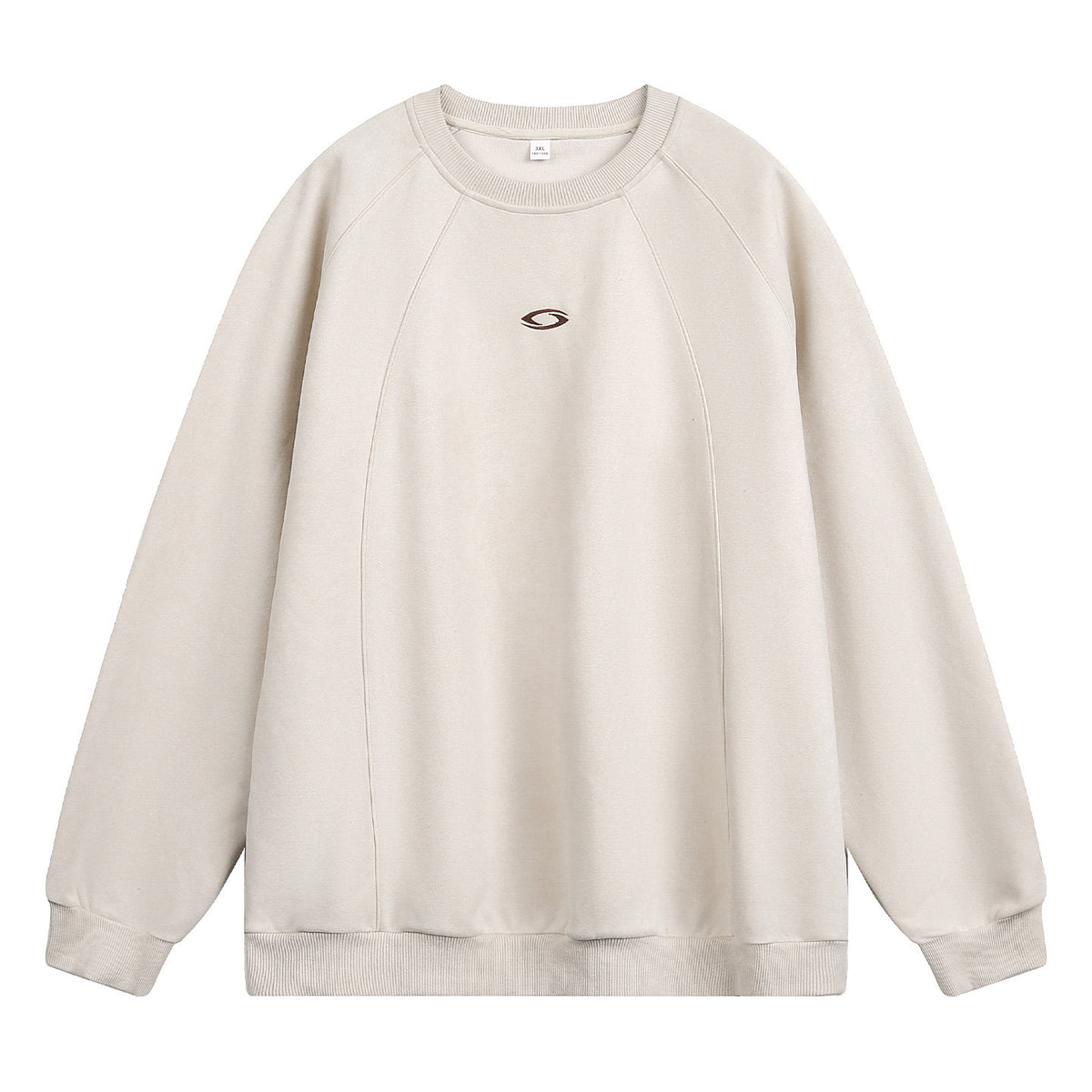 Men’s Faux Suede Crew Neck Sweatshirt – Heavyweight Fall & Winter Pullover