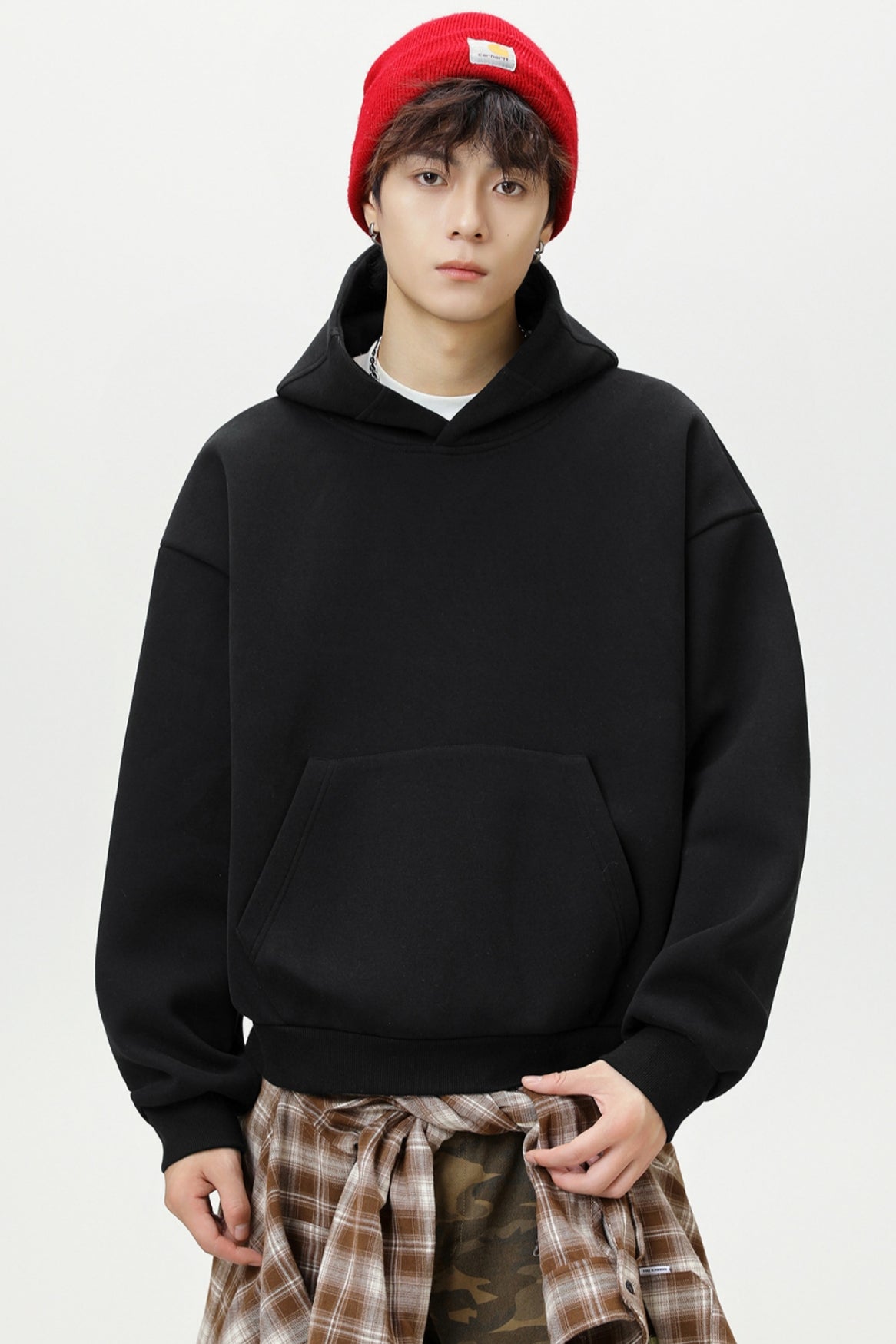 Men’s Casual Basic Pullover Hoodie – Everyday Cotton Blend Hoodie