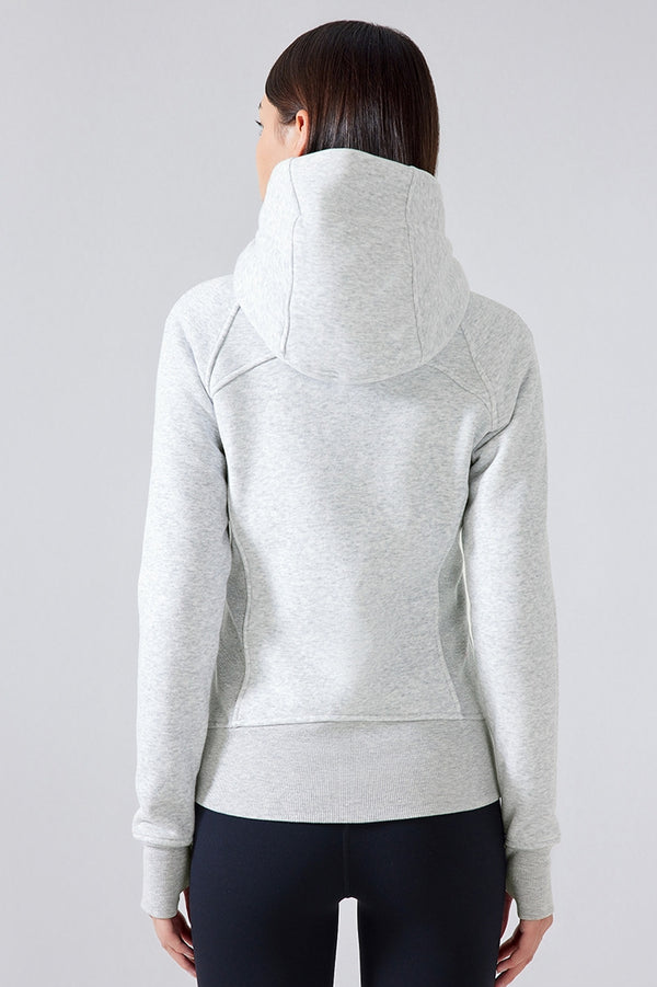 Women's Thick Warm Hooded Zip-Up Sport Jacket