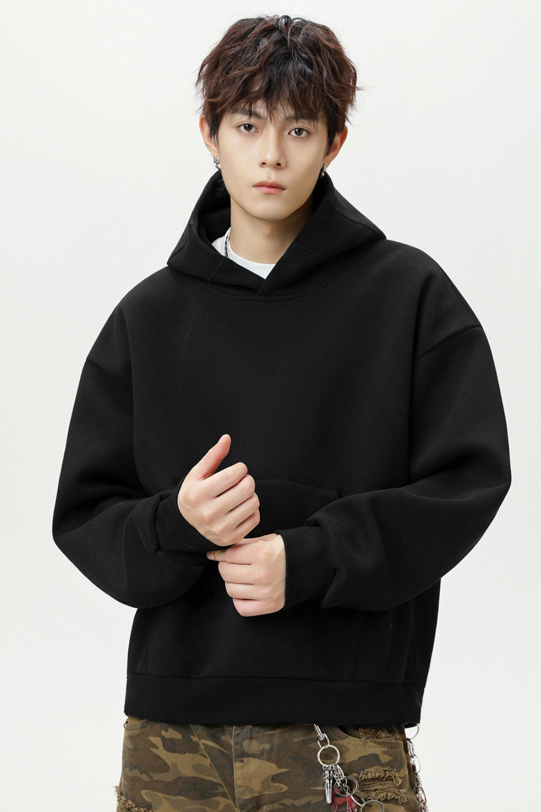 Men’s Casual Basic Pullover Hoodie – Everyday Cotton Blend Hoodie