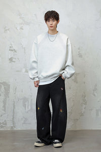 Men’s Heavyweight Crewneck Sweatshirt – Premium Space Cotton, Autumn/Winter