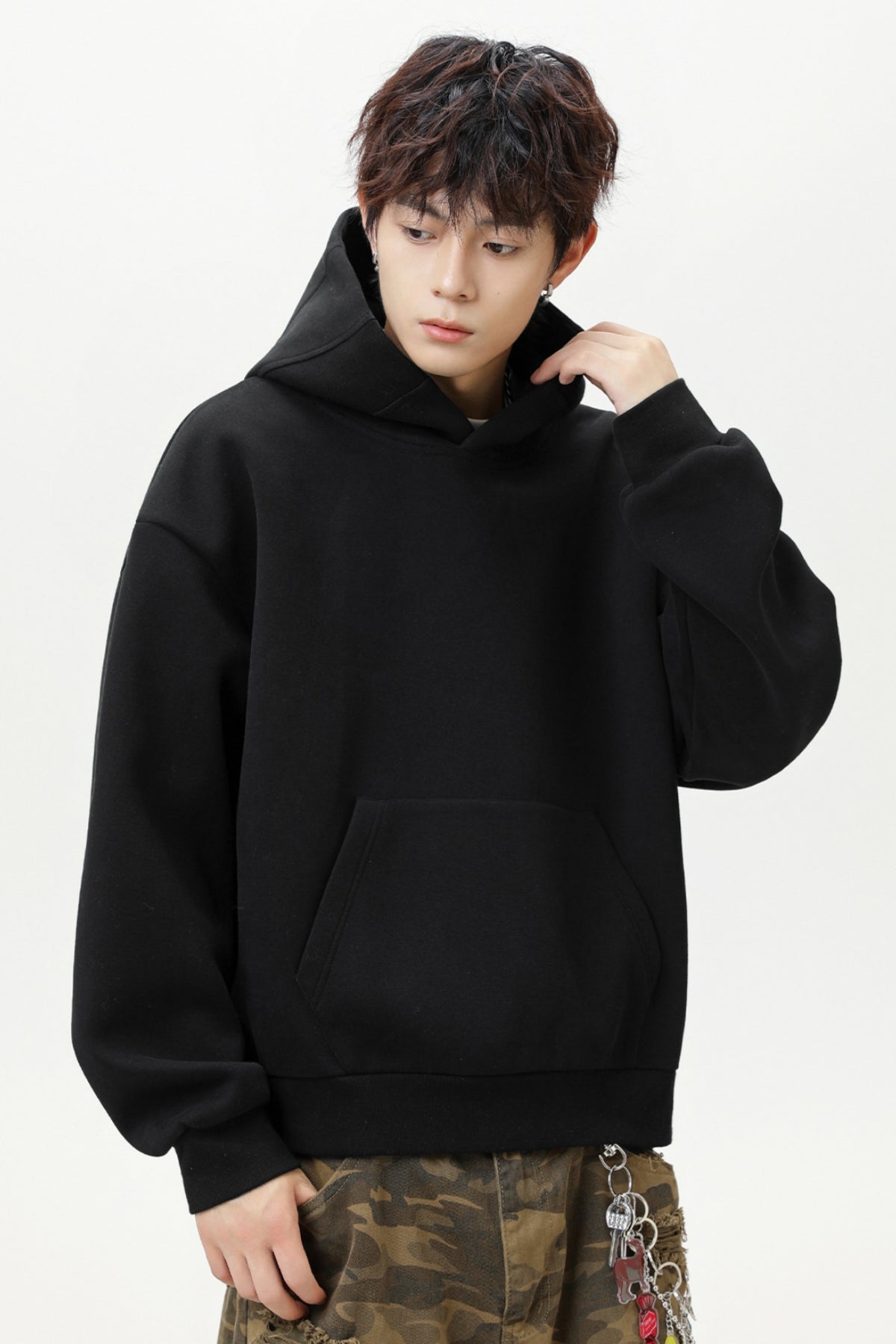 Men’s Casual Basic Pullover Hoodie – Everyday Cotton Blend Hoodie