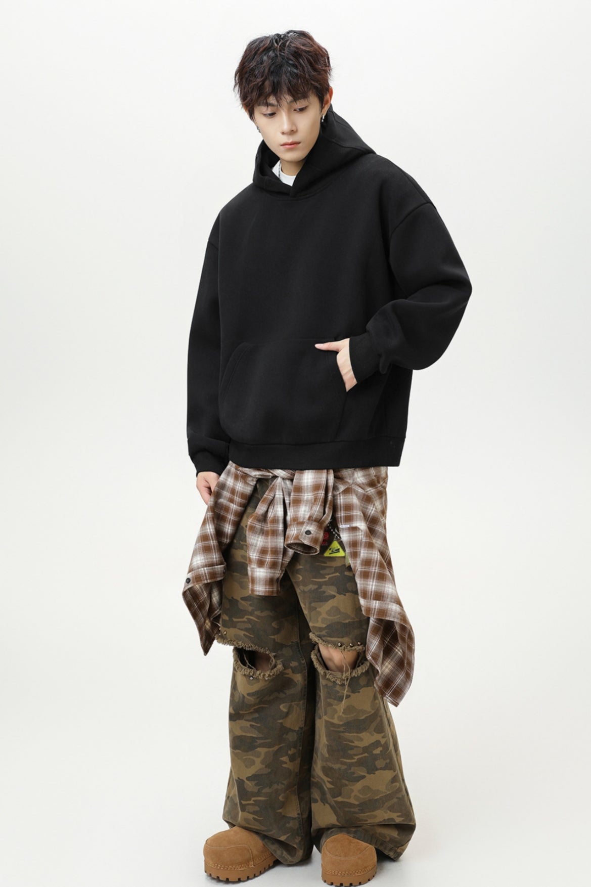 Men’s Casual Basic Pullover Hoodie – Everyday Cotton Blend Hoodie