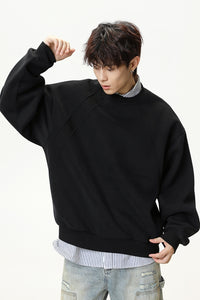 Men’s Heavyweight Crewneck Sweatshirt – Premium Space Cotton, Autumn/Winter