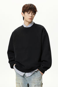 Men’s Heavyweight Crewneck Sweatshirt – Premium Space Cotton, Autumn/Winter